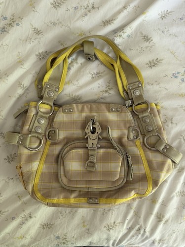 Yellow beige plaid george - beige,