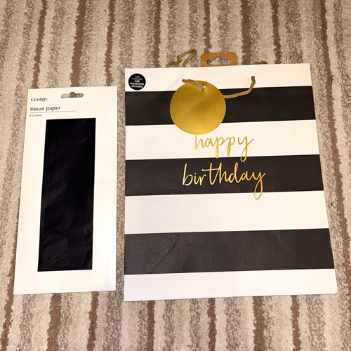 George large birthday gift bag - large,