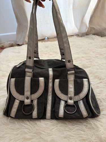 Y2k grey silver cargo pocket - cargo,