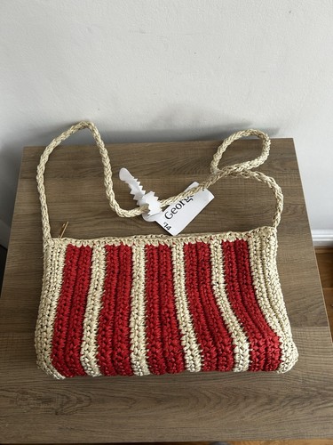 George asda striped straw - george,