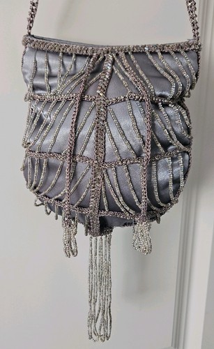 George silver beaded evening - george,
