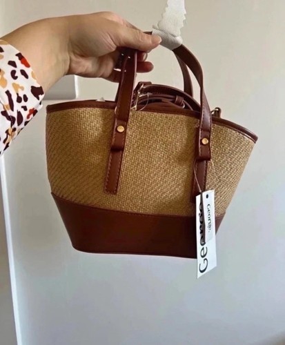 George woven straw faux - george,