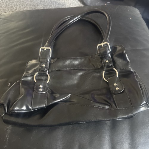 Black shoulder bag - black,