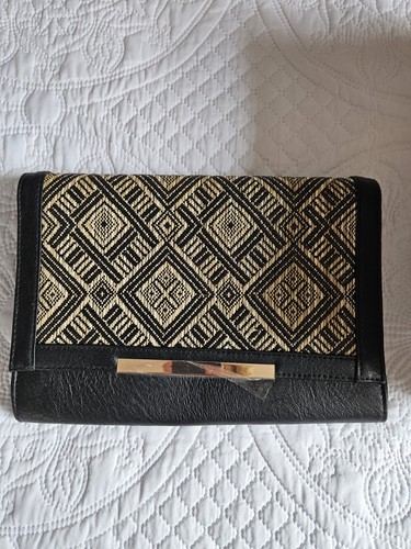 Clutch bag black and - black,