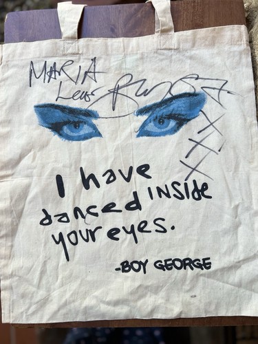 Boy george signed tote bag - boy,