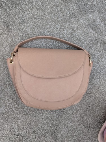 Nwt blush handbag faux - suede, /