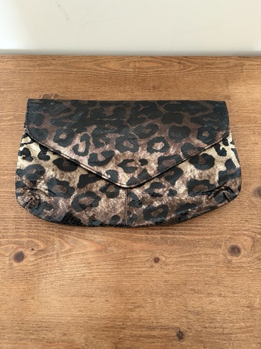 George leopard print clutch - leopard,