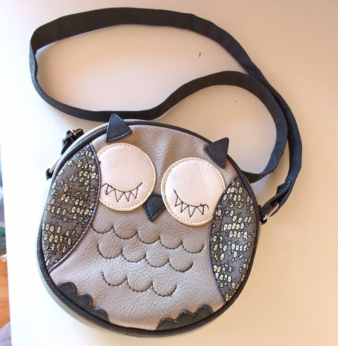 George grey owl - owl, embroidered
